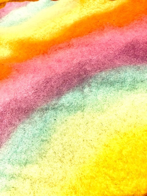 Large Rainbow Felt 35x42cm