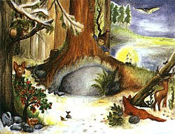 A020 The tree in the wood - medium advent calendar