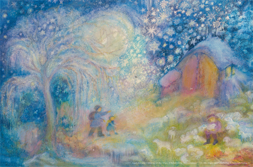 A115 Shepherds on Their Way Advent Calendar Medium