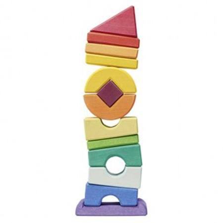 Wooden Bocks Crooked Tower - 13pcs Crooked Tower 13 pcs