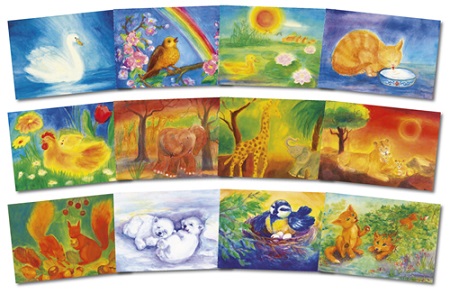 Set of 12 postcards from Dorothea Schmidt and Tatjana Kornetova