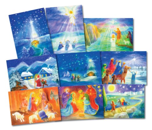 Through Advent and Christmas postcard set of 9 TAC1-9