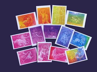 Visions of the Zodiac Postcard Set