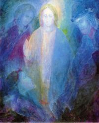 Postcard: The twelve year-old Jesus in the Temple NS0255