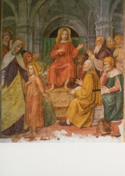 Postcard: The twelve year-old Jesus in the Temple (Milan) KK0106