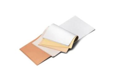 Japanese Silk Tissue Paper 16x16cm 120 sheets Metallic Colours
