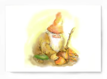 Brother Acorn Greeting card