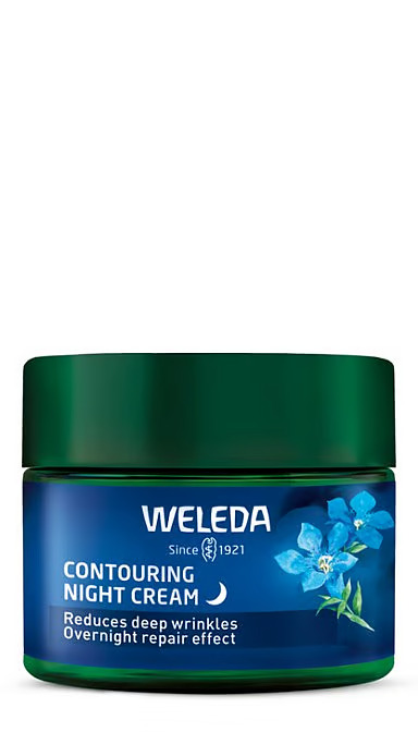 Contouring Night Cream - Blue Gentian & Edelweiss Reduces deep wrinkles, repairs skin overnight. For mature skin.