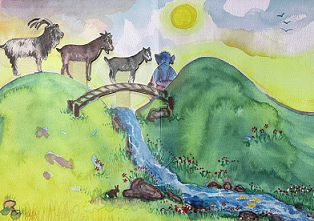 Three Billy Goats Gruff Moving Picture