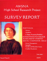 Survey Report AWSNA High School Research Project #01: Portfolios, Alternatives to College, Scholarship Websites, Social/Emotional Skills