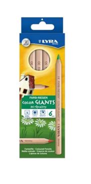 Lyra colour giants unlacquered 6 assorted, 3931060