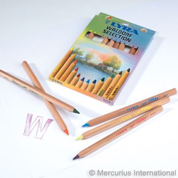 Lyra SuperFerby unlacquered Waldorf 12 assorted colours, 3711121 Waldorf Selection