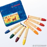 Stockmar Stick Crayons Waldorf mix tin 8