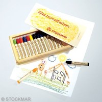 Stockmar Stick Crayons - 16 In Wooden Box 85032500