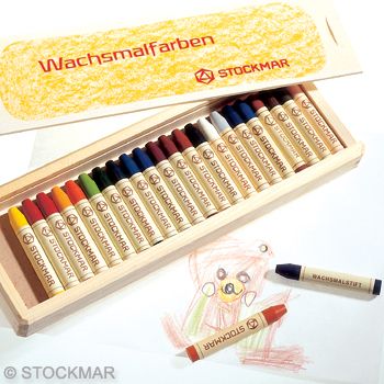 Stockmar Stick Crayons - 24 In Wooden Box