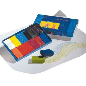 Stockmar Block Crayons -12 Assorted Cardboard Box