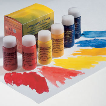 Stockmar Paint Basic assortment 6x20ml - Aquarelle Watercolours Primaries
