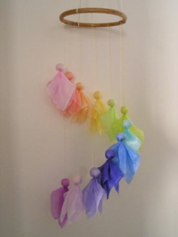 Angel Mobile Pastel Silk spiral