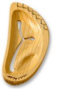Children's Lyre pentatonic 7 string d-e