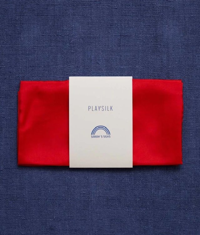 Playsilk, Red 90cm x 90cm