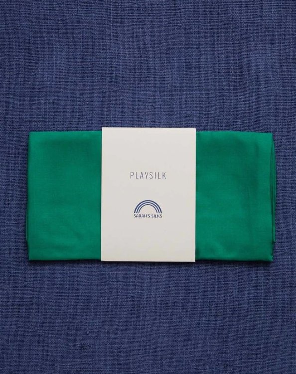 Playsilk, Emerald Green 90 x 90 cm
