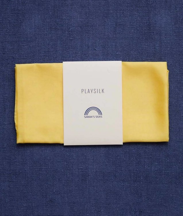 Playsilk, Yellow 90cm x 90cm