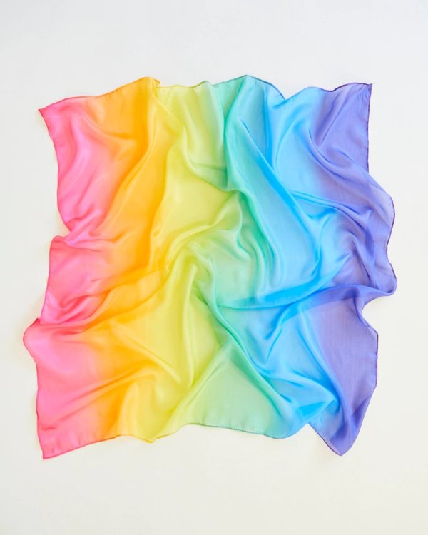 Enchanted Playsilk, Rainbow 90 x 90 cm