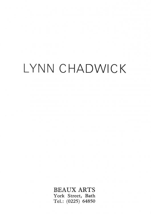 Lynn Chadwick, Beaux Arts, c1990