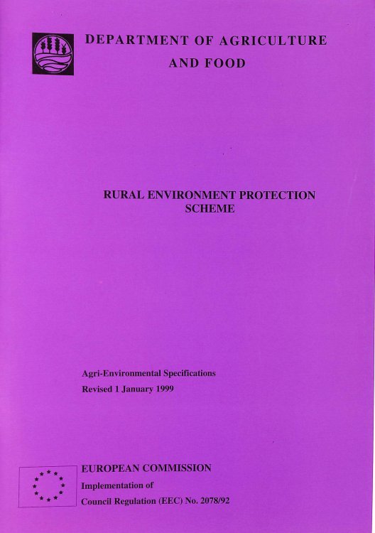 Rural environment protection scheme: Agri-environmental specifications
