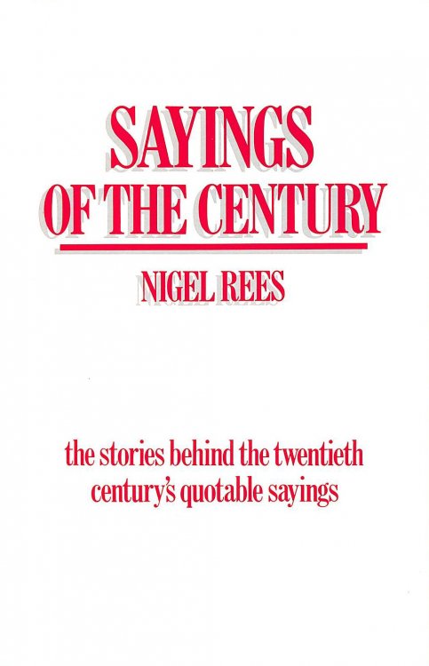 Sayings of the Century