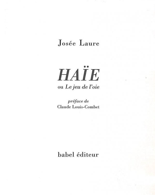 Haie ou Le jeu de l'oie