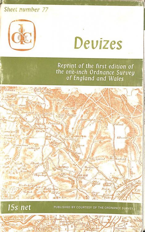 Reprint of the First Edition of the one-inch Ordnance Survey of England and Wales, Sheet 77 Devizes