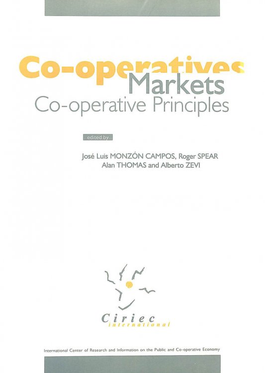 Co-operative markets, co-operative principles