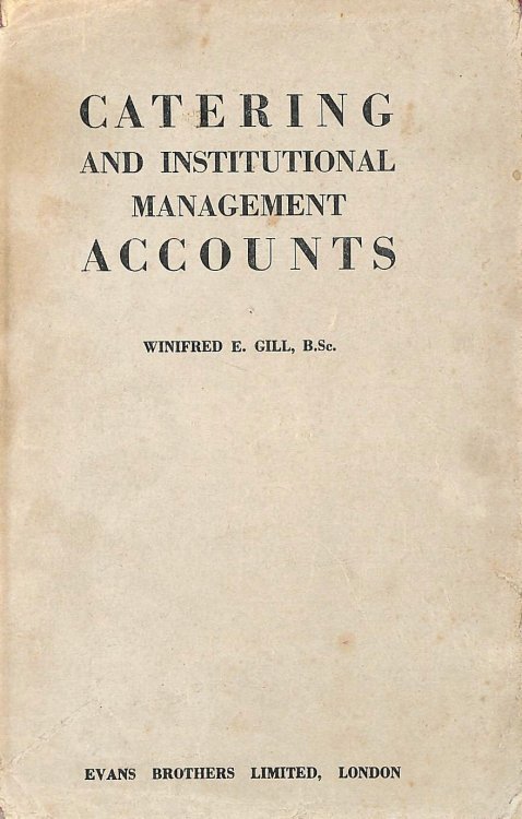 Catering and Institutional Management Accounts