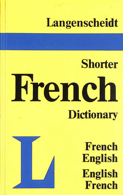 Langenscheidt's Shorter French-English, English-French Dictionary