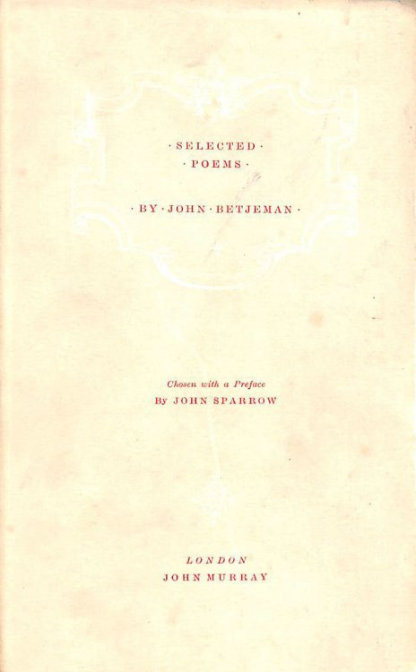 Selected Poems by Betjeman, John
