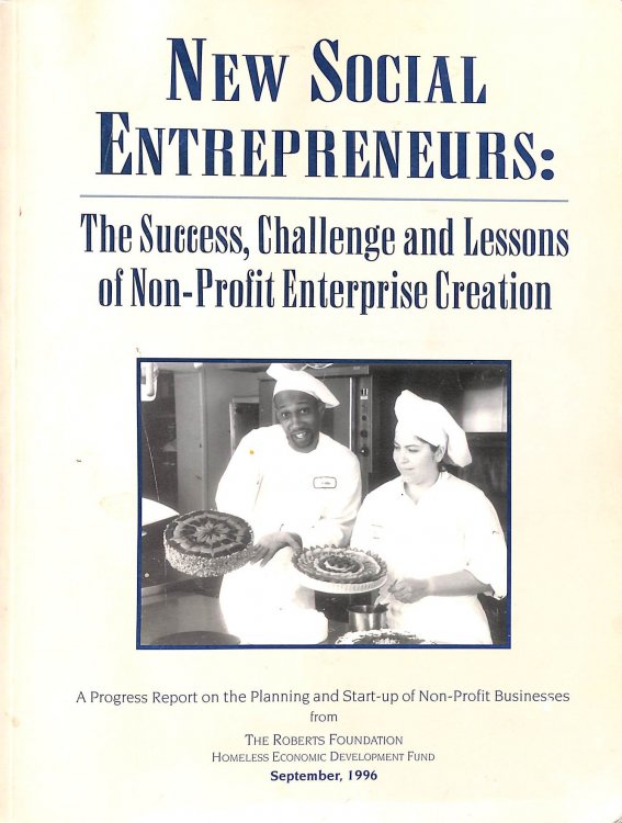 New Social Entrepreneurs: The Success, Challenge and Lessons of Non-Profit Enterprise Creation