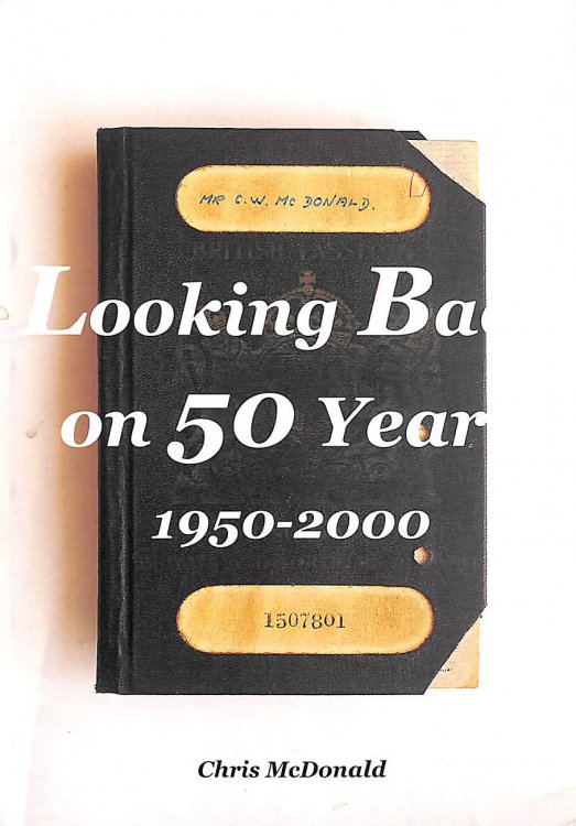 Image for Looking Back on 50 years 1950-2000, Gift inscription by the author Looking Back on 50 years 1950-2000, Gift inscription by the author