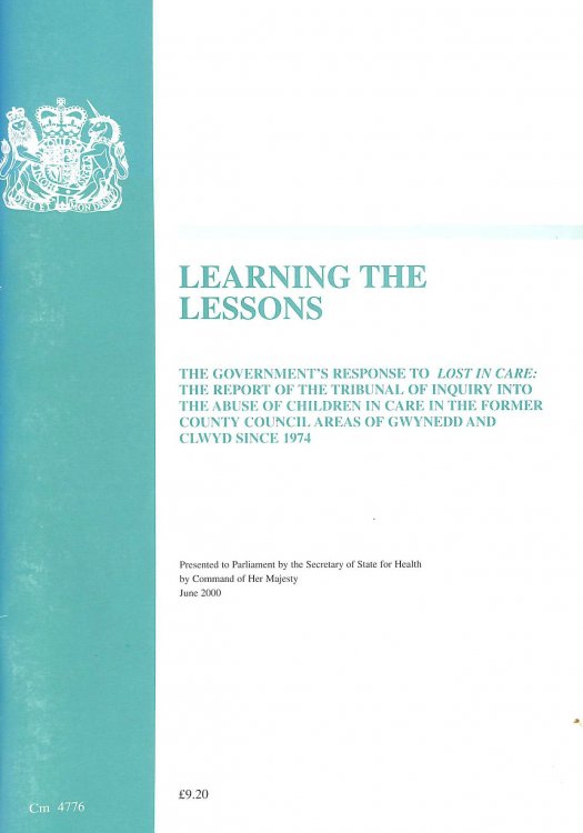 Learning the Lessons: The Government's Response to Lost in Care