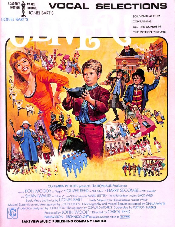 Lionel Bart's Oliver! Vocal Selections for Piano, Voice and Guitar