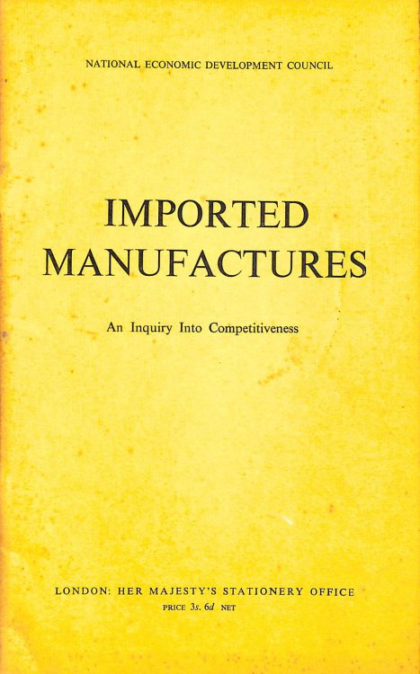 Imported Manufactures: An Inquiry Into Competitiveness