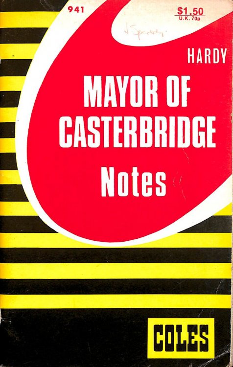 Coles Notes The Mayor of Casterbridge