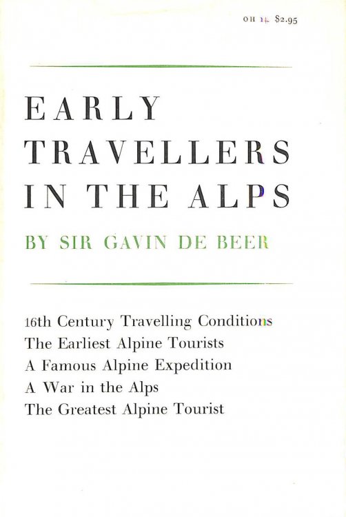 Early Travellers in the Alps