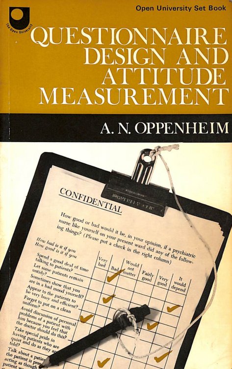 Questionnaire Design and Attitude Measurement (Heinemann books on sociology)