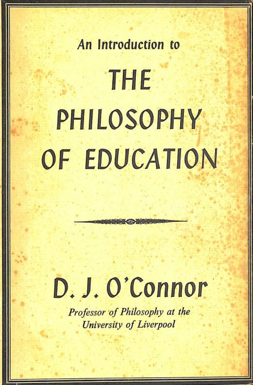 An Introduction to the Philosophy of Education
