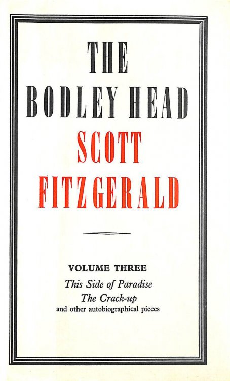 This Side of Paradise, The Crack-up