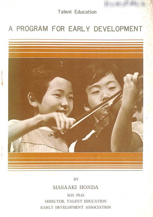 Talent education--a program for early development