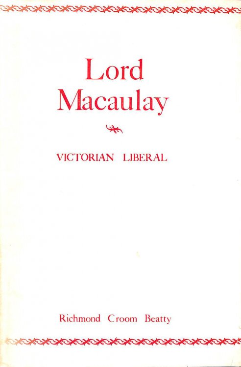Lord Macaulay Victorian liberal