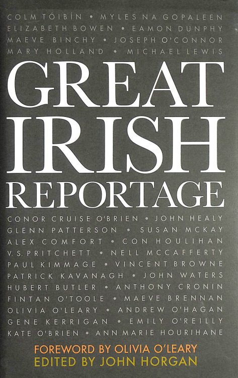 Great Irish Reportage, Gift inscription by the author