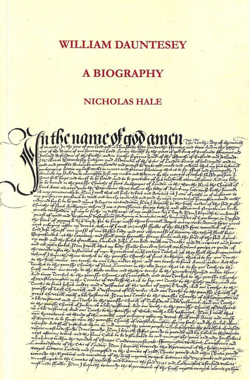 William Dauntesey, A Biography, Gift inscription by the author